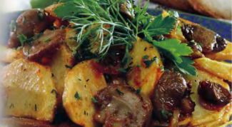 Картинка по теме - как жарить шампиньоны с картошкой