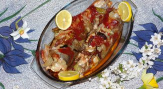 Картинка по теме - как украсить фаршированную рыбу