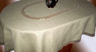 Картинка по теме - как сшить овальную скатерть