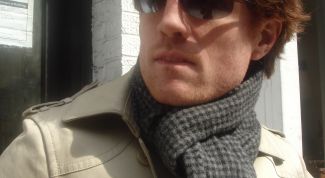 Картинка по теме - как связать двухцветный шарф