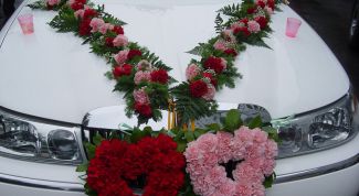 Картинка по теме - как сделать украшение для машины на свадьбу