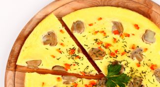 Картинка по теме - как запечь омлет с орегано и шампиньонами