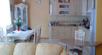 Картинка по теме - как отделить гостиную от кухни