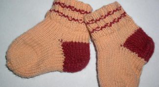 Картинка по теме - как вязать носочки спицами