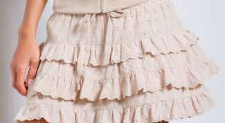 Картинка по теме - как сшить многослойную юбку