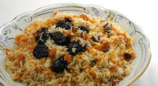 Картинка по теме - как приготовить рис с черносливом