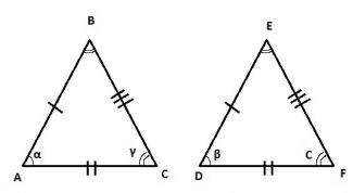 Картинка по теме - как доказать равенство треугольников