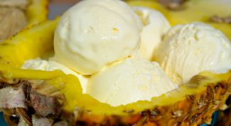 Картинка по теме - как сделать домашнее ананасовое мороженое