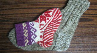 Картинка по теме - как связать мысок носка