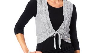 Картинка по теме - как связать ажурную жилетку