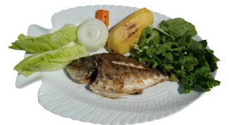 Картинка по теме - как приготовить дорадо с луком-пореем