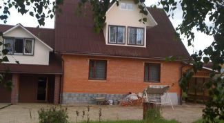 Картинка по теме - как обложить кирпичом дом из бруса