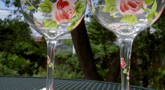 Картинка по теме - как расписывать бокалы