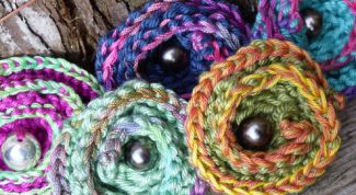 Картинка по теме - как связать брошь