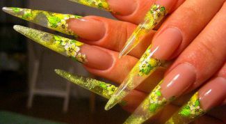 Картинка по теме - как нарастить острые ногти