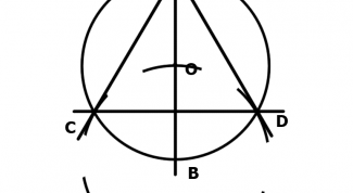 Картинка по теме - как начертить равносторонний треугольник