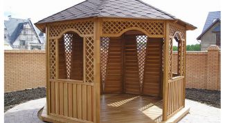 Картинка по теме - как построить дачную беседку