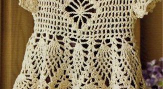 Картинка по теме - как связать детское платье крючком