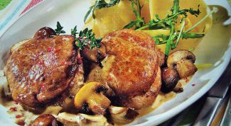 Картинка по теме - как приготовить мясо с шампиньонами