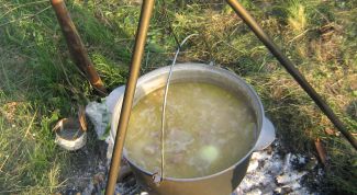 Картинка по теме - как готовить на костре
