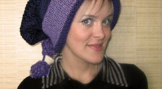 Картинка по теме - как надевать длинные шапки