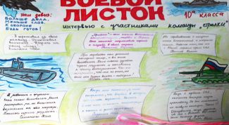 Картинка по теме - как оформить боевой листок