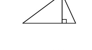 Картинка по теме - как построить высоту с помощью циркуля