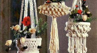 Картинка по теме - как сплести макраме кашпо