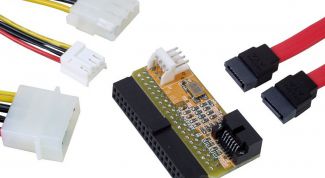 Картинка по теме - как подключать переходник sata ide