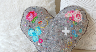 Картинка по теме - как сделать красивую диванную подушку