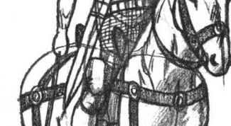 Картинка по теме - как нарисовать рыцаря на коне