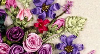 Картинка по теме - как вышить картину лентами