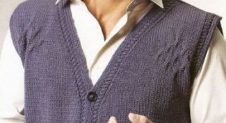 Картинка по теме - как вязать мужскую жилетку
