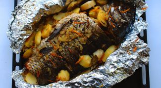 Картинка по теме - как приготовить леща в фольге