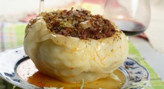 Картинка по теме - как сделать фаршированную капусту под белым соусом