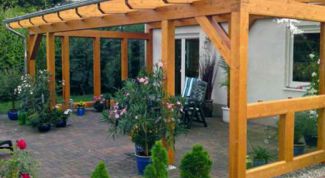 Картинка по теме - как сделать навес на даче