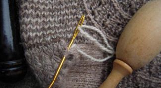 Картинка по теме - как заштопать шерстяные носки