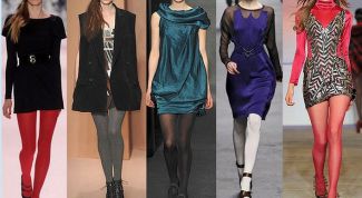 Картинка по теме - как носить цветные колготки