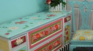 Картинка по теме - как перекрасить старую мебель