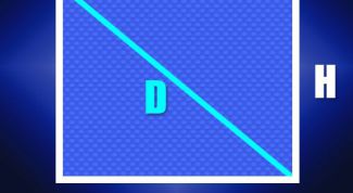 Картинка по теме - как найти длину диагонали прямоугольника