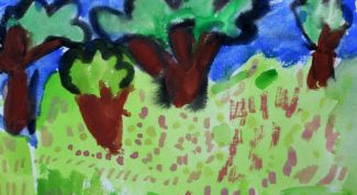 Картинка по теме - как нарисовать дерево красками