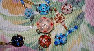 Картинка по теме - как сделать шарик из бисера