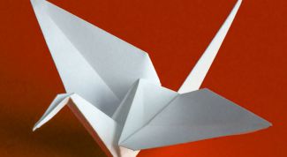 Картинка по теме - как складывать бумажного журавлика
