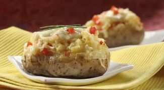 Картинка по теме - как приготовить картошку фаршированную