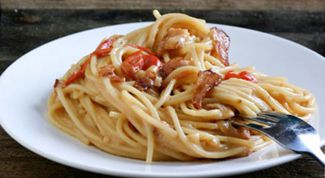 Картинка по теме - как приготовить пасту с беконом