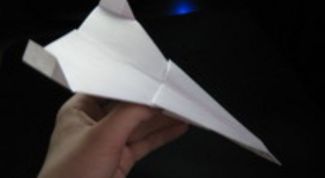 Картинка по теме - как сделать бумажный истребитель