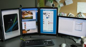 Картинка по теме - как подключить четыре монитора