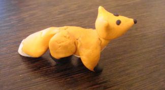 Картинка по теме - как слепить лису из пластилина