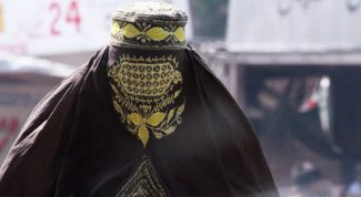 Картинка по теме - как надеть паранджу