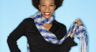 Картинка по теме - как связать женский шарф